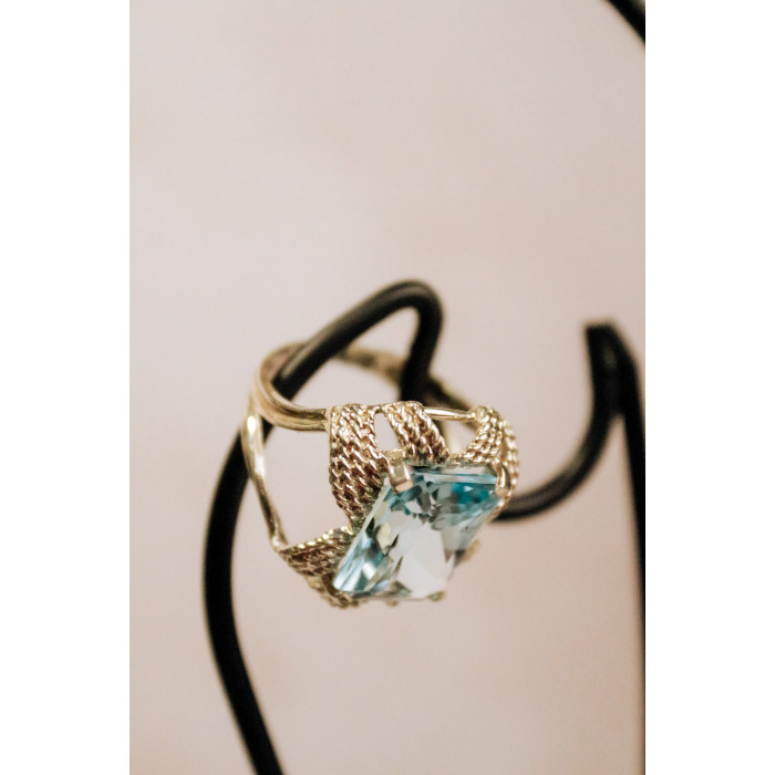 Sky Jewelry Серебряное кольцо с топазом  Фантастика