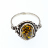 Sky Jewelry Серебряное кольцо с янтарем  Винтаж