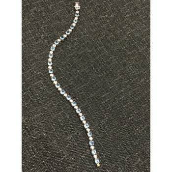 Sky Jewelry Браслет серебро 925 пробы с камнем голубая Шпинель