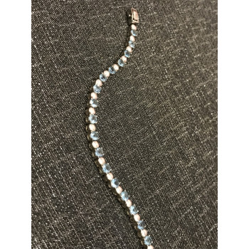 Sky Jewelry Браслет серебро 925 пробы с камнем голубая Шпинель