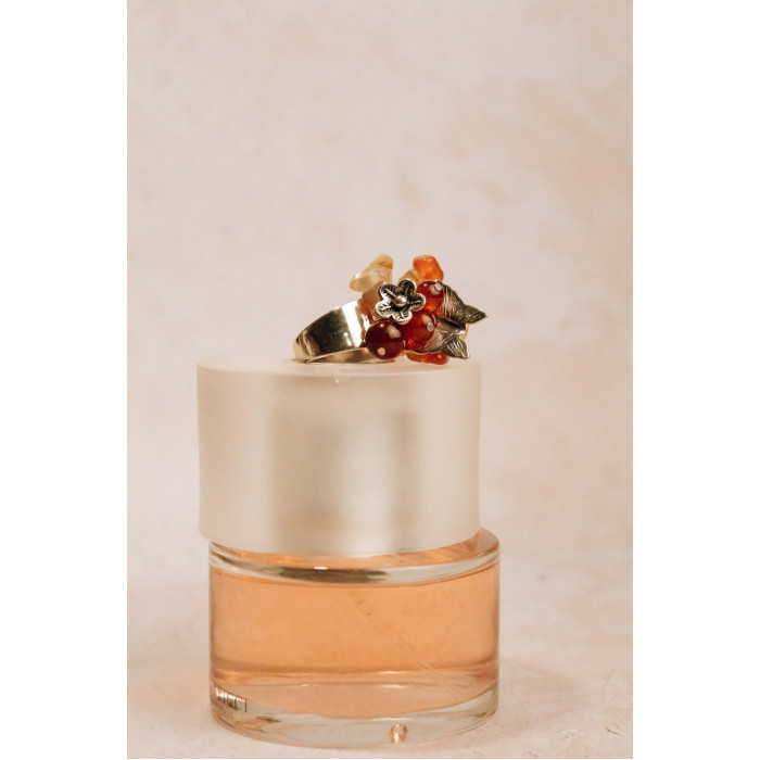 Sky Jewelry Серебряное кольцо с агатом  Уникальность