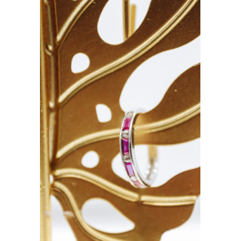 Sky Jewelry Серебряное кольцо с розовой шпинелью и гошенитом