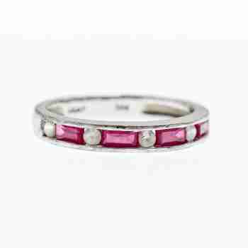Sky Jewelry Серебряное кольцо с розовой шпинелью и гошенитом
