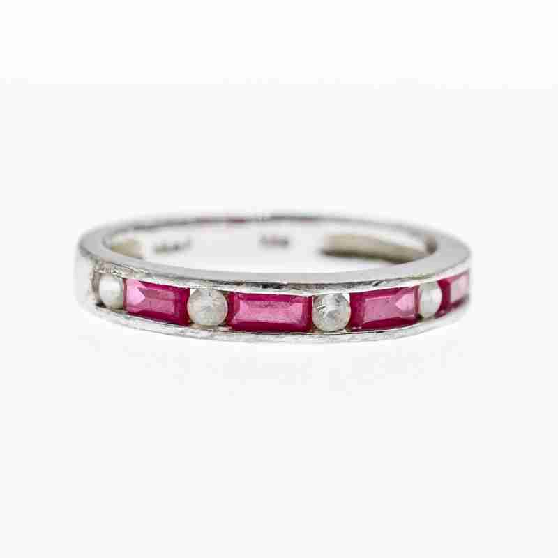 Sky Jewelry Серебряное кольцо с розовой шпинелью и гошенитом