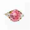 Sky Jewelry Золотое кольцо с розовой и белой шпинелью
