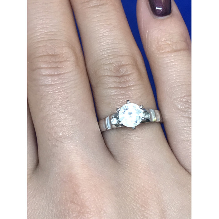 Sky Jewelry Кольцо с напылением белого золота 10К