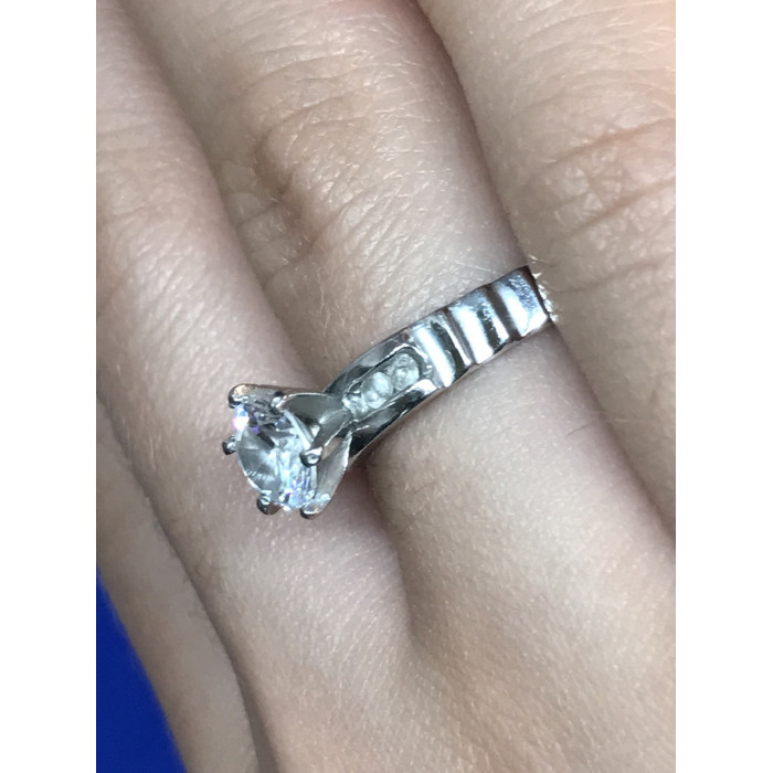 Sky Jewelry Кольцо с напылением белого золота 10К