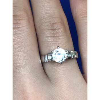 Sky Jewelry Кольцо с напылением белого золота 10К