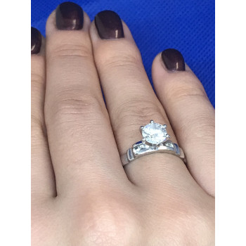 Sky Jewelry Кольцо с напылением белого золота 10К