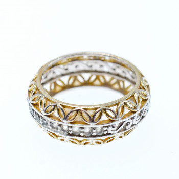 Sky Jewelry Серебряное кольцо с сапфирами  Ажур