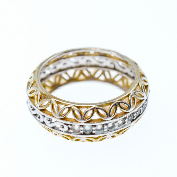 Sky Jewelry Серебряное кольцо с сапфирами  Ажур