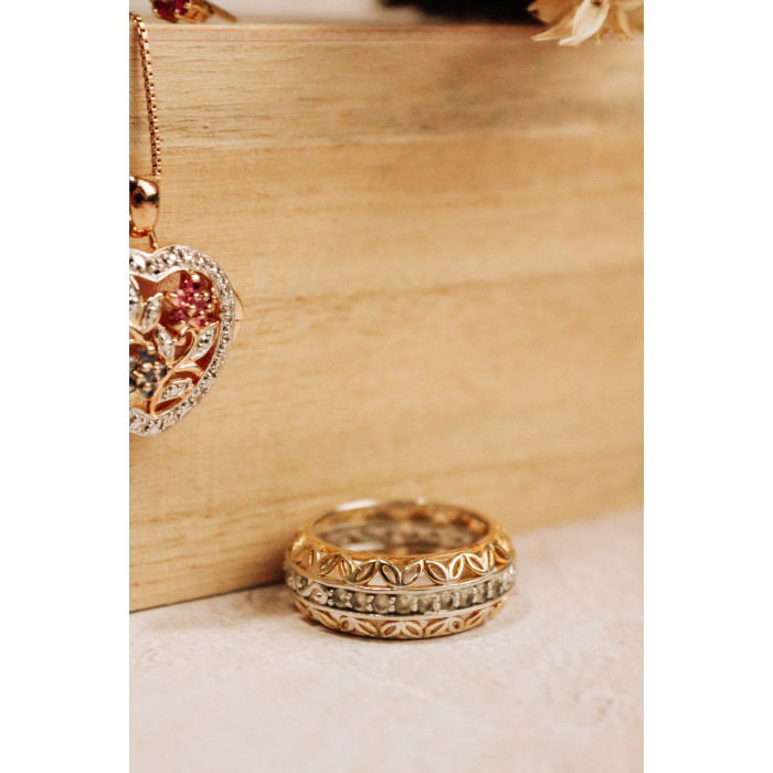 Sky Jewelry Серебряное кольцо с сапфирами  Ажур