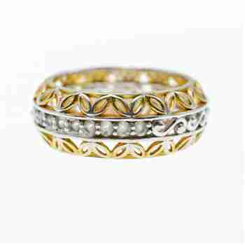 Sky Jewelry Серебряное кольцо с сапфирами  Ажур