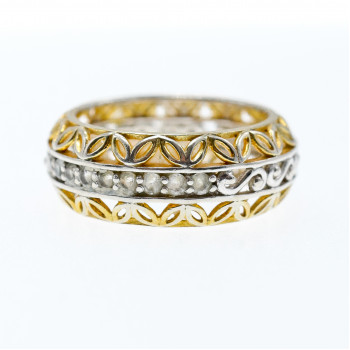 Sky Jewelry Серебряное кольцо с сапфирами  Ажур