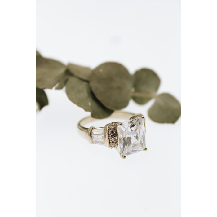 Sky Jewelry Серебряное кольцо с фианитами