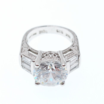 Sky Jewelry Серебряное кольцо с фианитами  Мечта