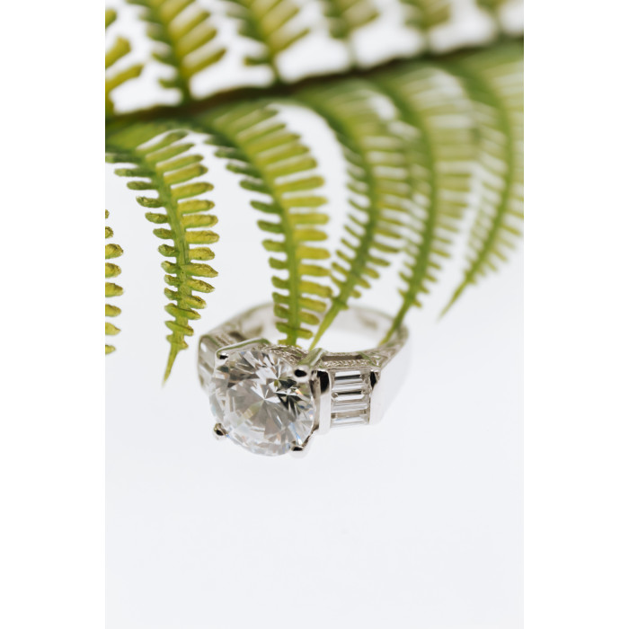 Sky Jewelry Серебряное кольцо с фианитами  Мечта