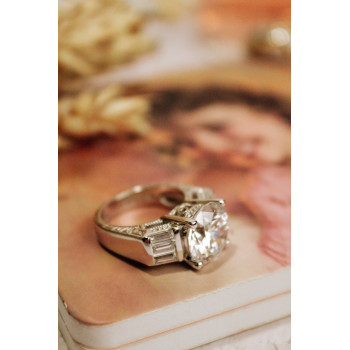 Sky Jewelry Серебряное кольцо с фианитами  Мечта