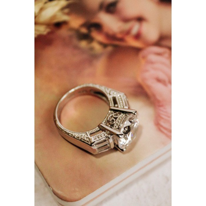 Sky Jewelry Серебряное кольцо с фианитами  Мечта