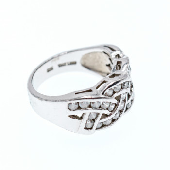 Sky Jewelry Серебряное кольцо с фианитами