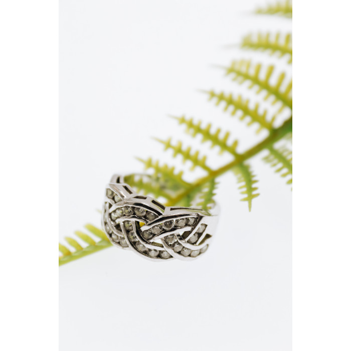 Sky Jewelry Серебряное кольцо с фианитами