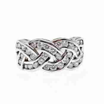 Sky Jewelry Серебряное кольцо с фианитами