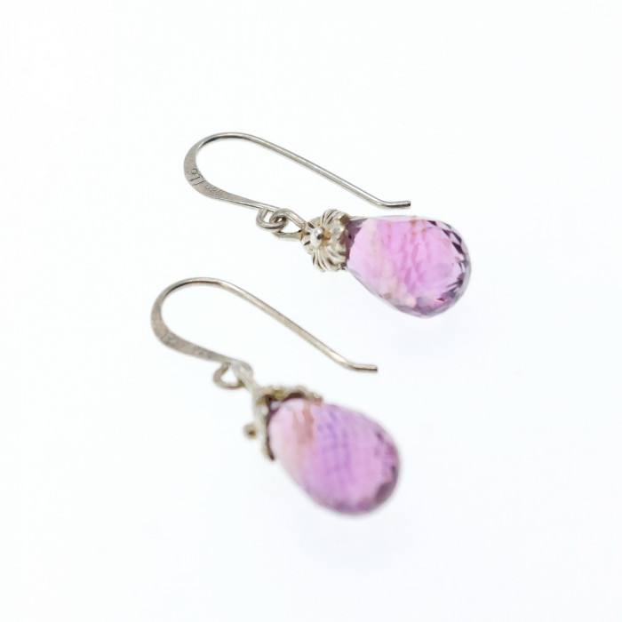 Sky Jewelry Серебряные серьги с аметистом  Впечатление