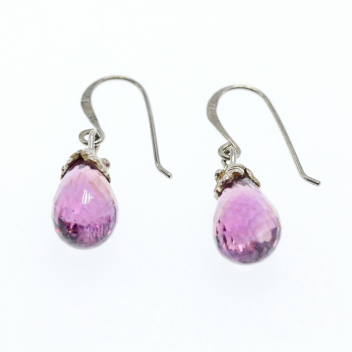 Sky Jewelry Серебряные серьги с аметистом  Впечатление