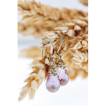 Sky Jewelry Серебряные серьги с аметистом  Впечатление