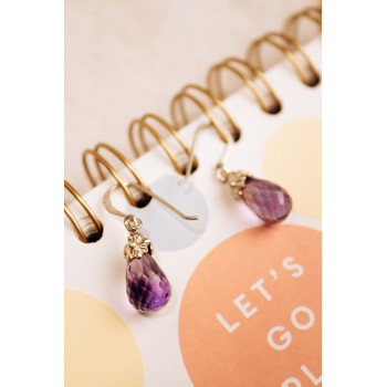 Sky Jewelry Серебряные серьги с аметистом  Впечатление