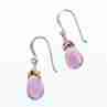 Sky Jewelry Серебряные серьги с аметистом  Впечатление