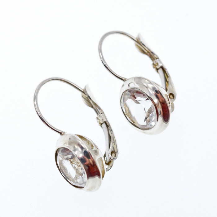 Sky Jewelry Серебряные серьги с камнем гошенит