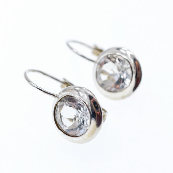 Sky Jewelry Серебряные серьги с камнем гошенит