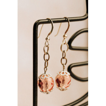 Sky Jewelry Серебряные серьги с ювелирным стеклом