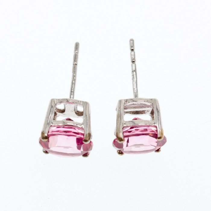 Sky Jewelry Серебряные серьги с морганитом  Очарование