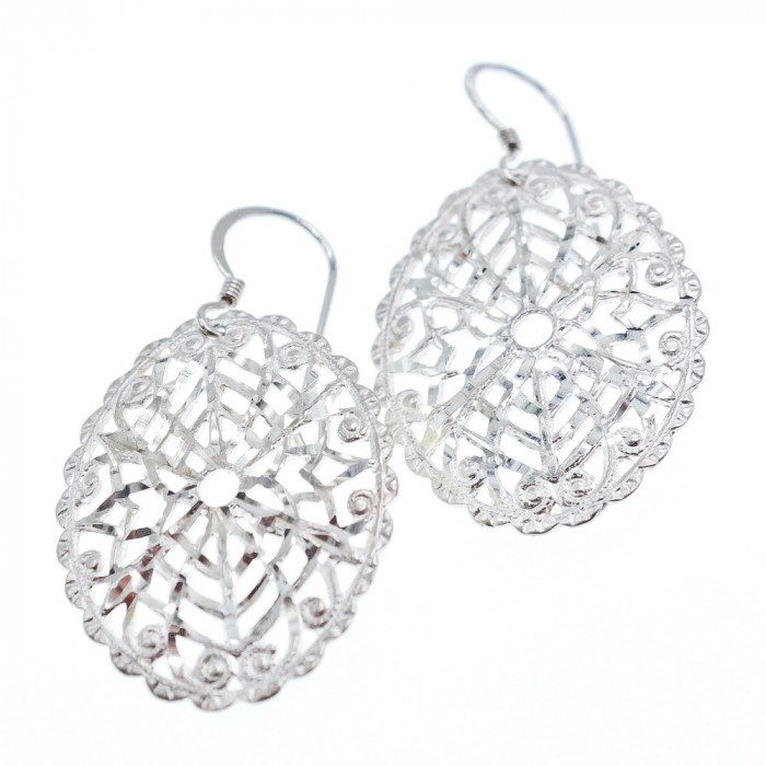 Sky Jewelry Серебряные серьги Ажур
