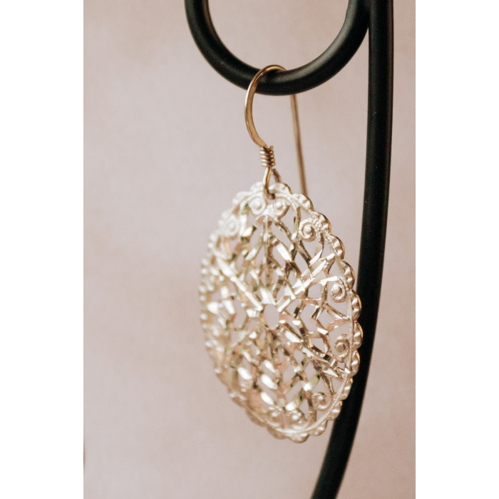 Sky Jewelry Серебряные серьги Ажур