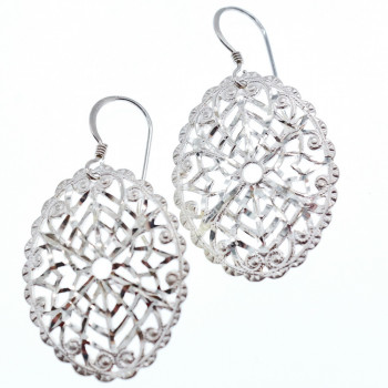 Sky Jewelry Серебряные серьги Ажур