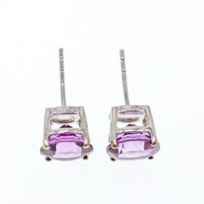 Sky Jewelry Серебряные серьги с альмандином