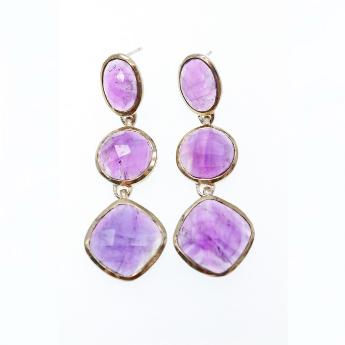 Sky Jewelry Серебряные серьги с турмалином  Обаяние