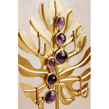 Sky Jewelry Серебряные серьги с турмалином  Обаяние