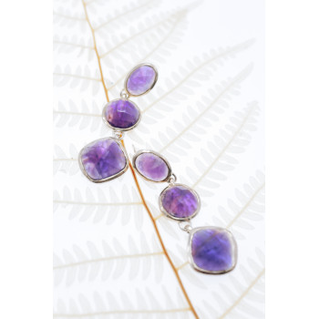 Sky Jewelry Серебряные серьги с турмалином  Обаяние