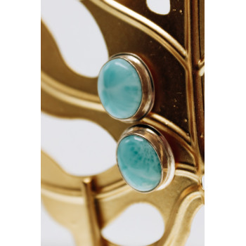 Sky Jewelry Серебряные серьги с камнем ларимар