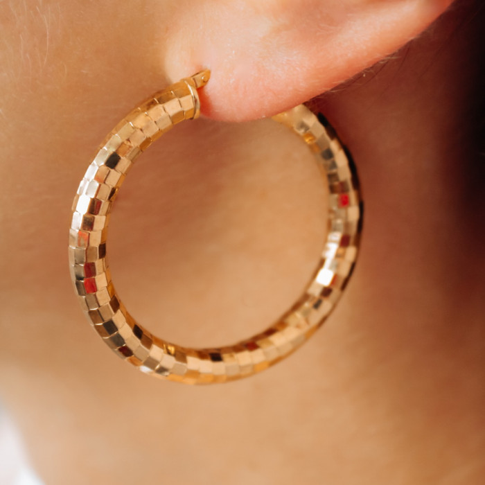 Sky Jewelry Серебряные серьги в позолоте  Настроение Италии