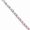 Sky Jewelry Серебряный браслет с розовой и белой шпинелью