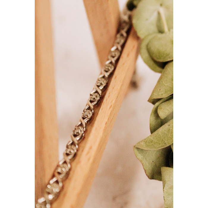 Sky Jewelry Золотой браслет с бриллиантами  Нежность