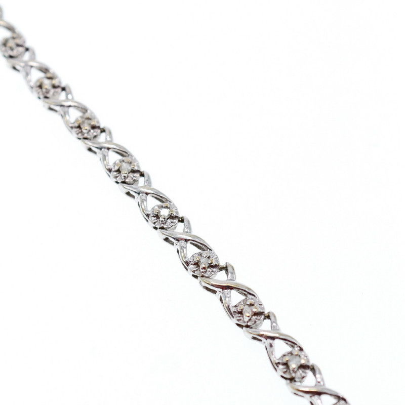 Sky Jewelry Золотой браслет с бриллиантами  Нежность