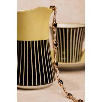 Sky Jewelry Серебряный браслет в позолоте с сапфирами