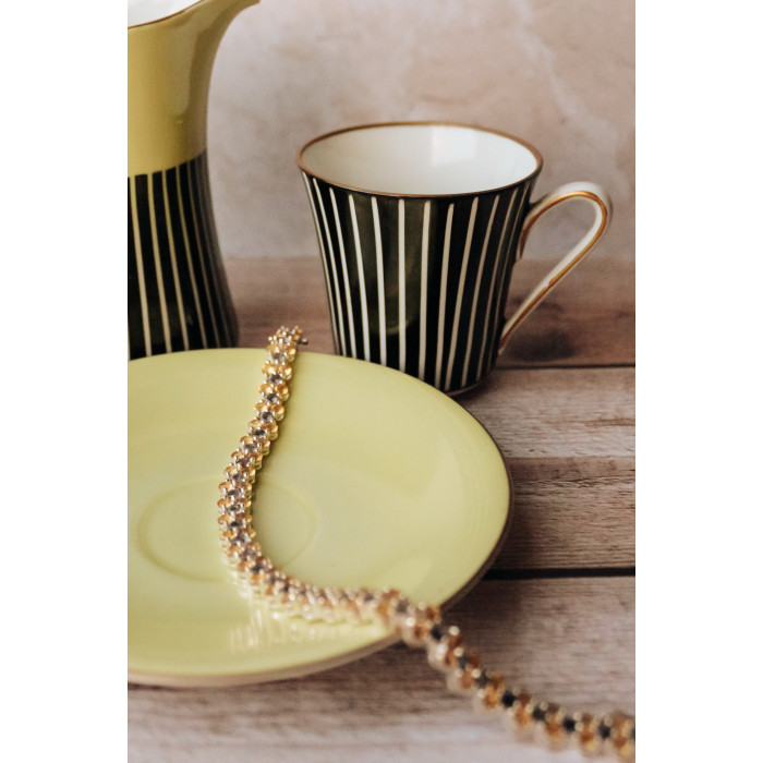 Sky Jewelry Серебряный браслет с камнями цитрин и аметист