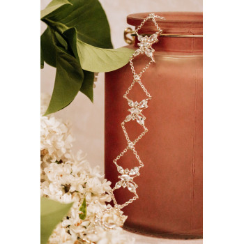 Sky Jewelry Серебряный браслет с фианитами  Бабочки